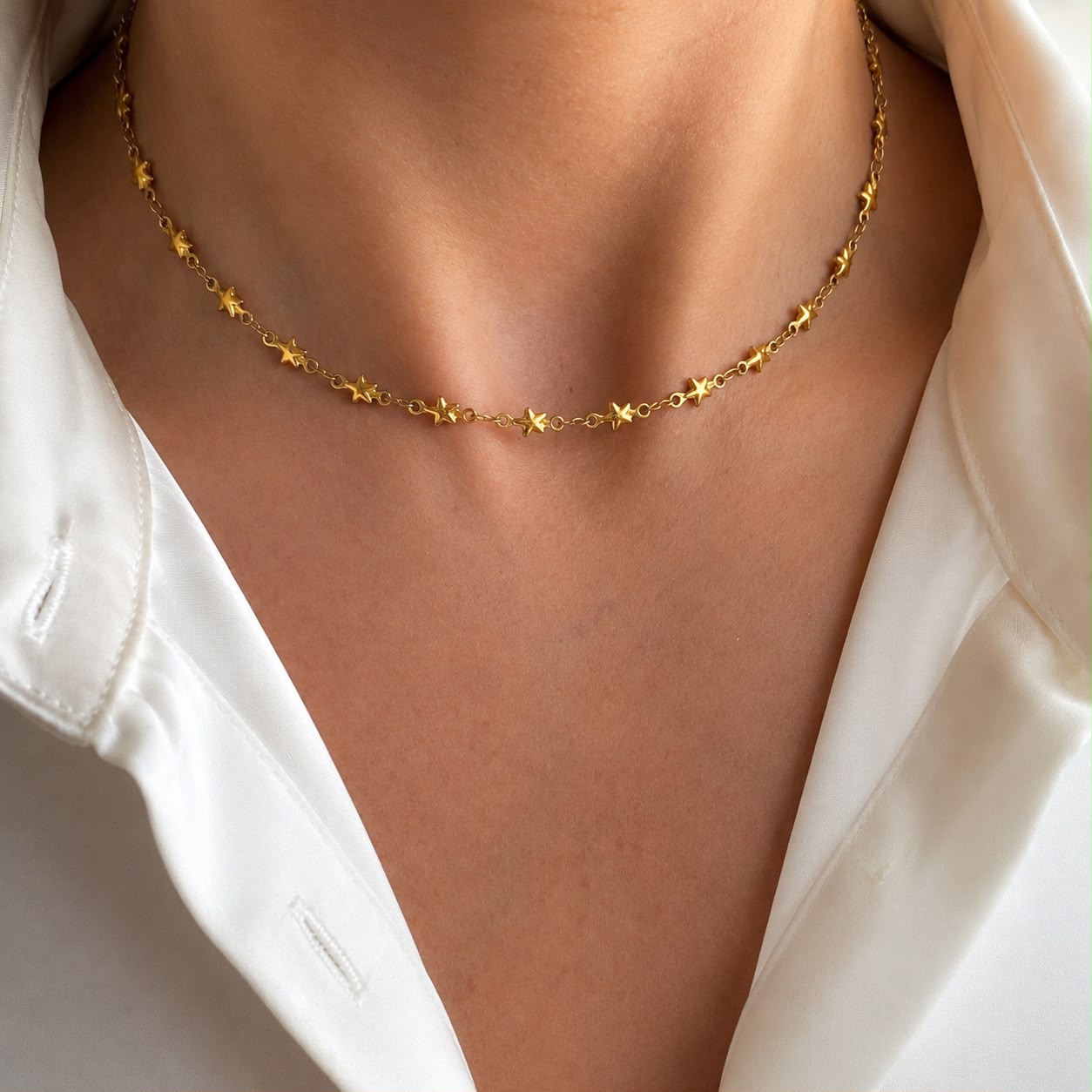 Star Trail Chain Necklace