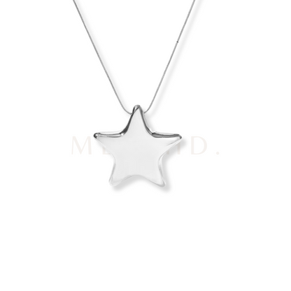 Bubbly Star Necklace Silver