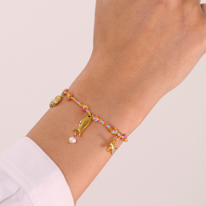 Colorful Sea Charms Bracelet