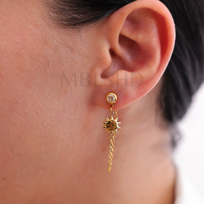 Mismatched Moon & Sun Earrings