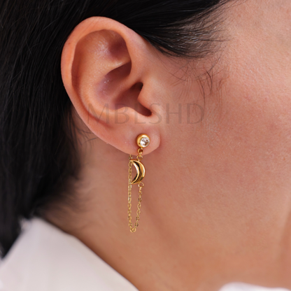 Mismatched Moon & Sun Earrings