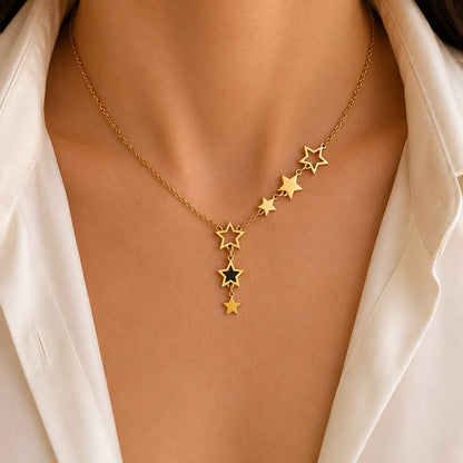 Stars Y Shaped Necklace
