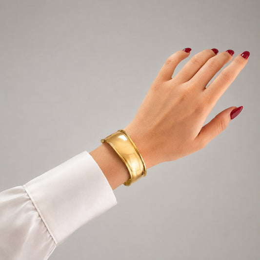 Bold Bend Cuff Bangle