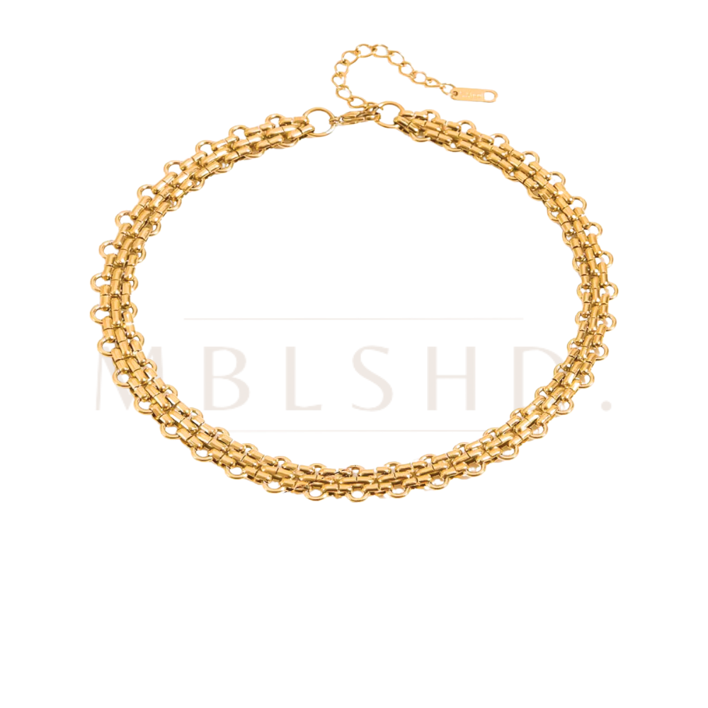 Wide O Chain Choker