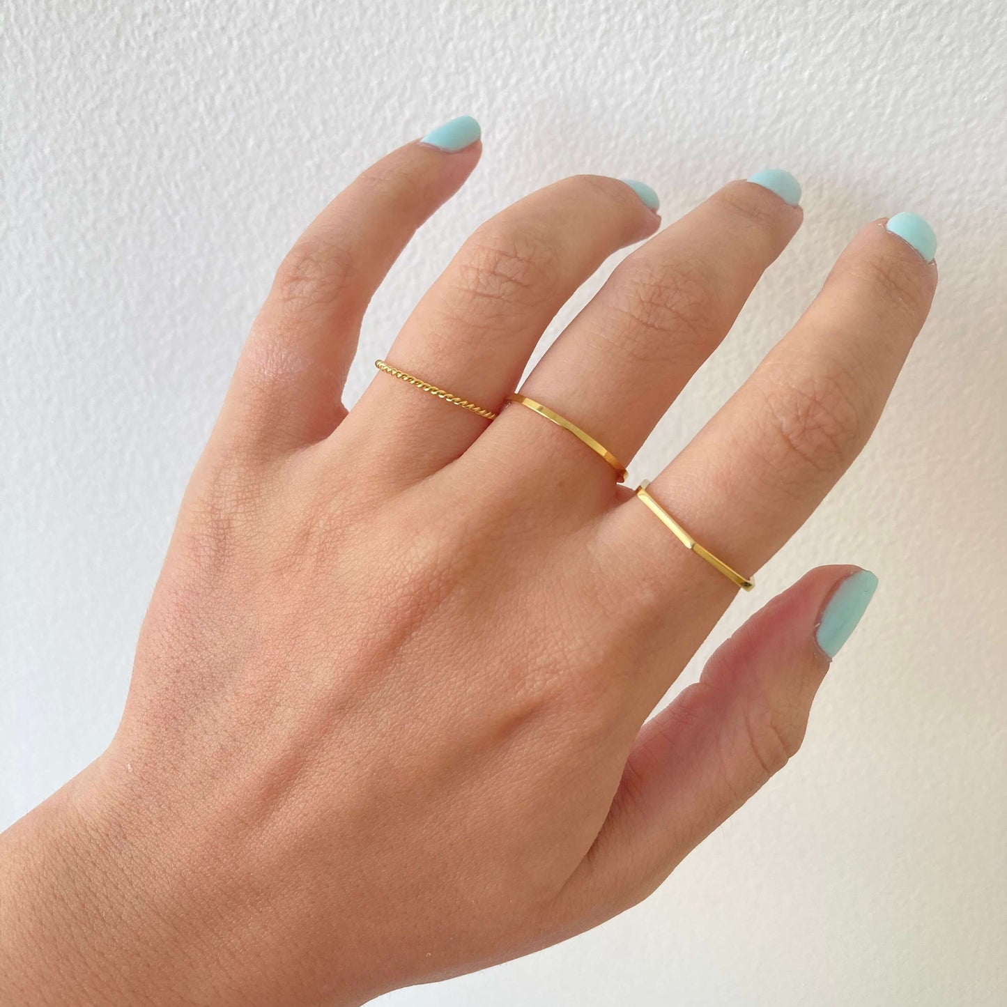 3Pcs Ring Set Gold