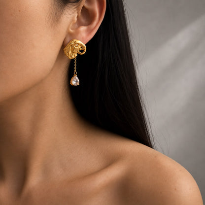 Elephant Drop Earrings