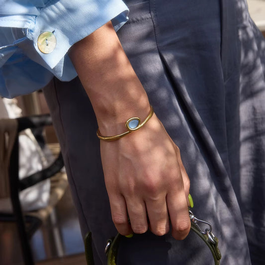 Blue Droplet Bangle