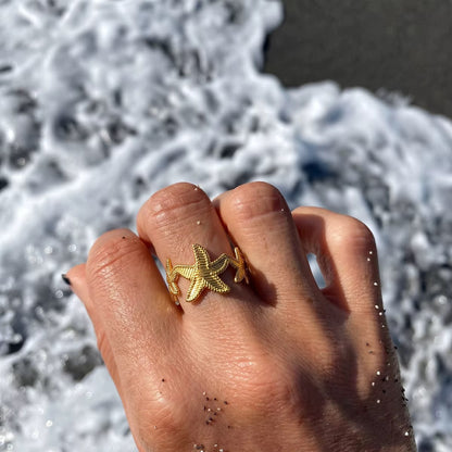 Starfish Adjustable Ring
