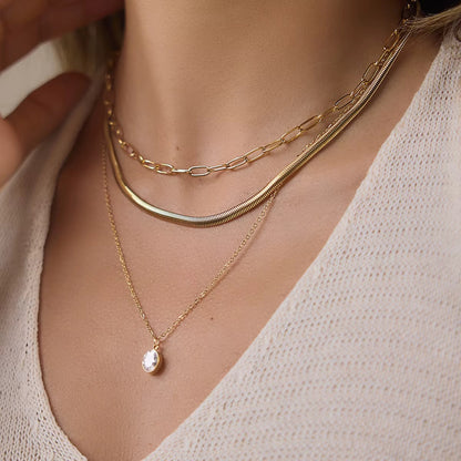 Crystal Drop Necklace