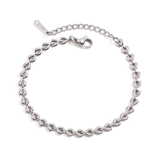 Hearts Bracelet Silver