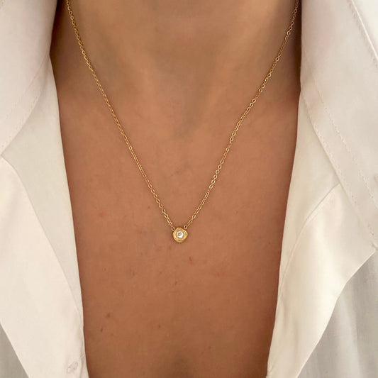 Simple Zircon Necklace