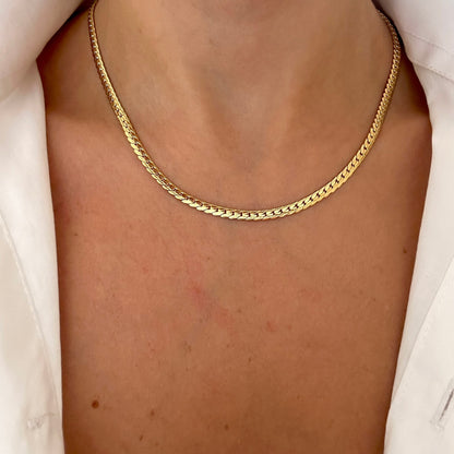 Pressed Chain Necklace