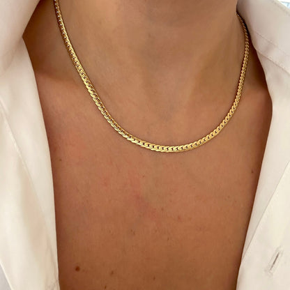 Pressed Chain Necklace