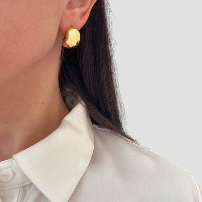 Golden Bean Earrings