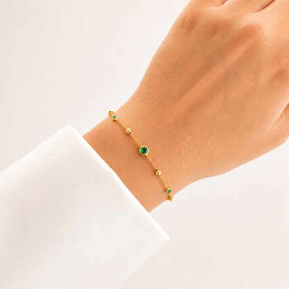Emerald Whisper Bracelet