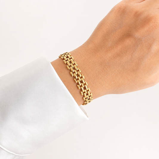 Golden Weave Bracelet