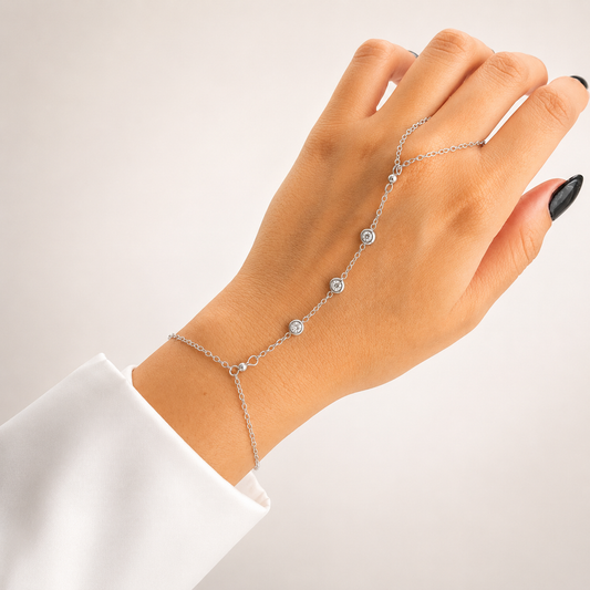 Triple Dot Silver Handchain
