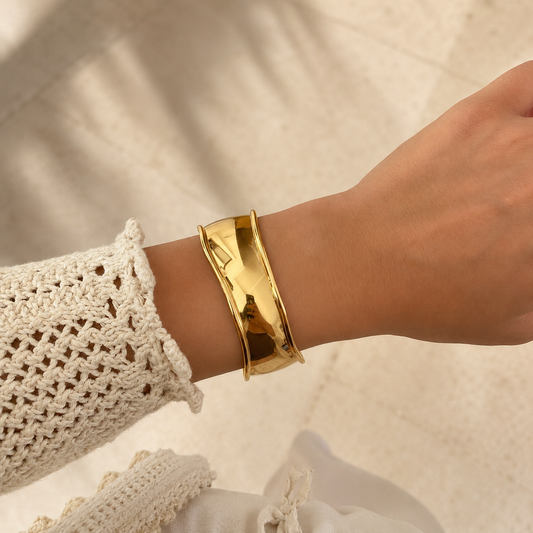 Bold Bend Cuff Bangle