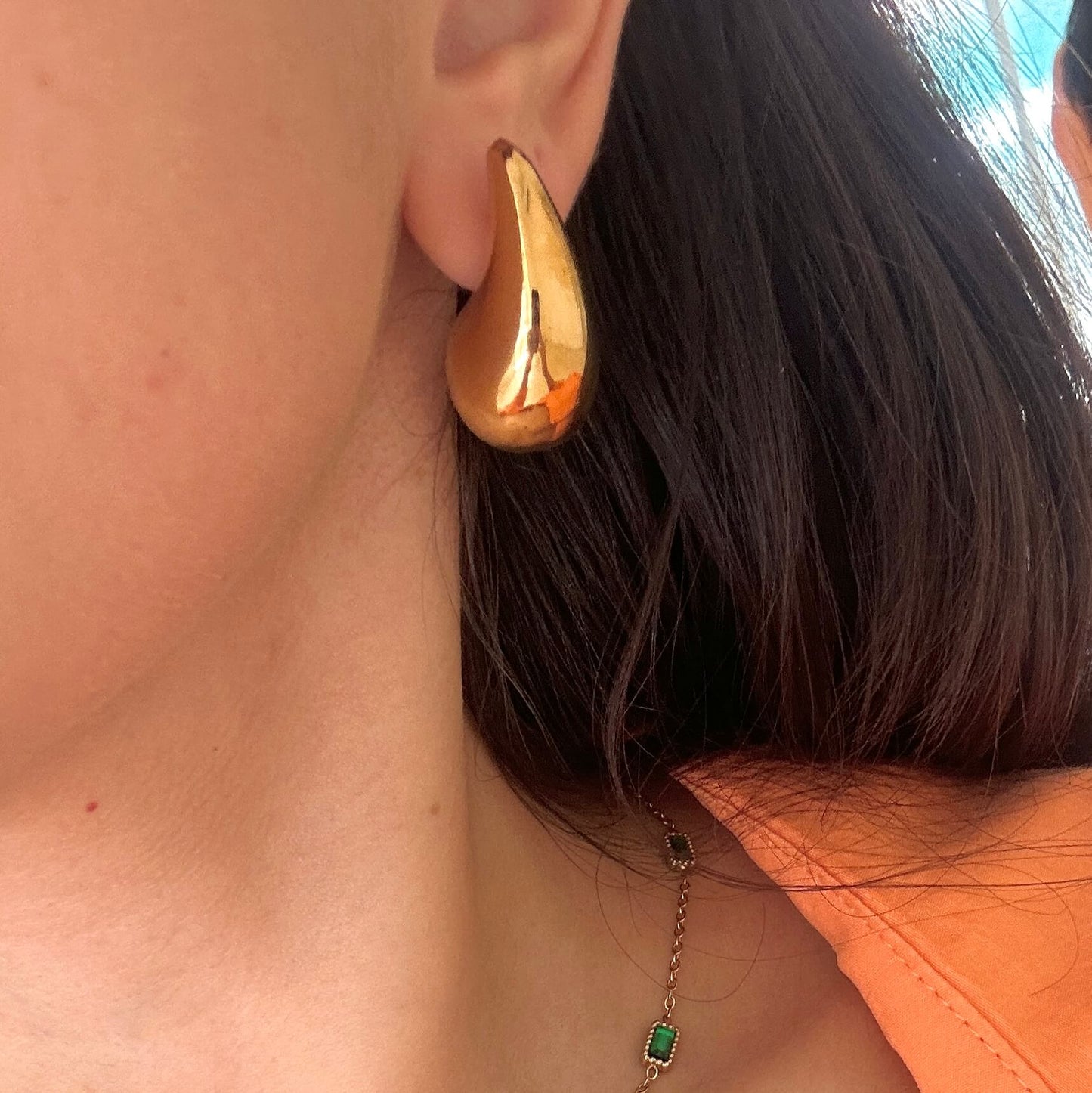 Large Teardrop Earrings