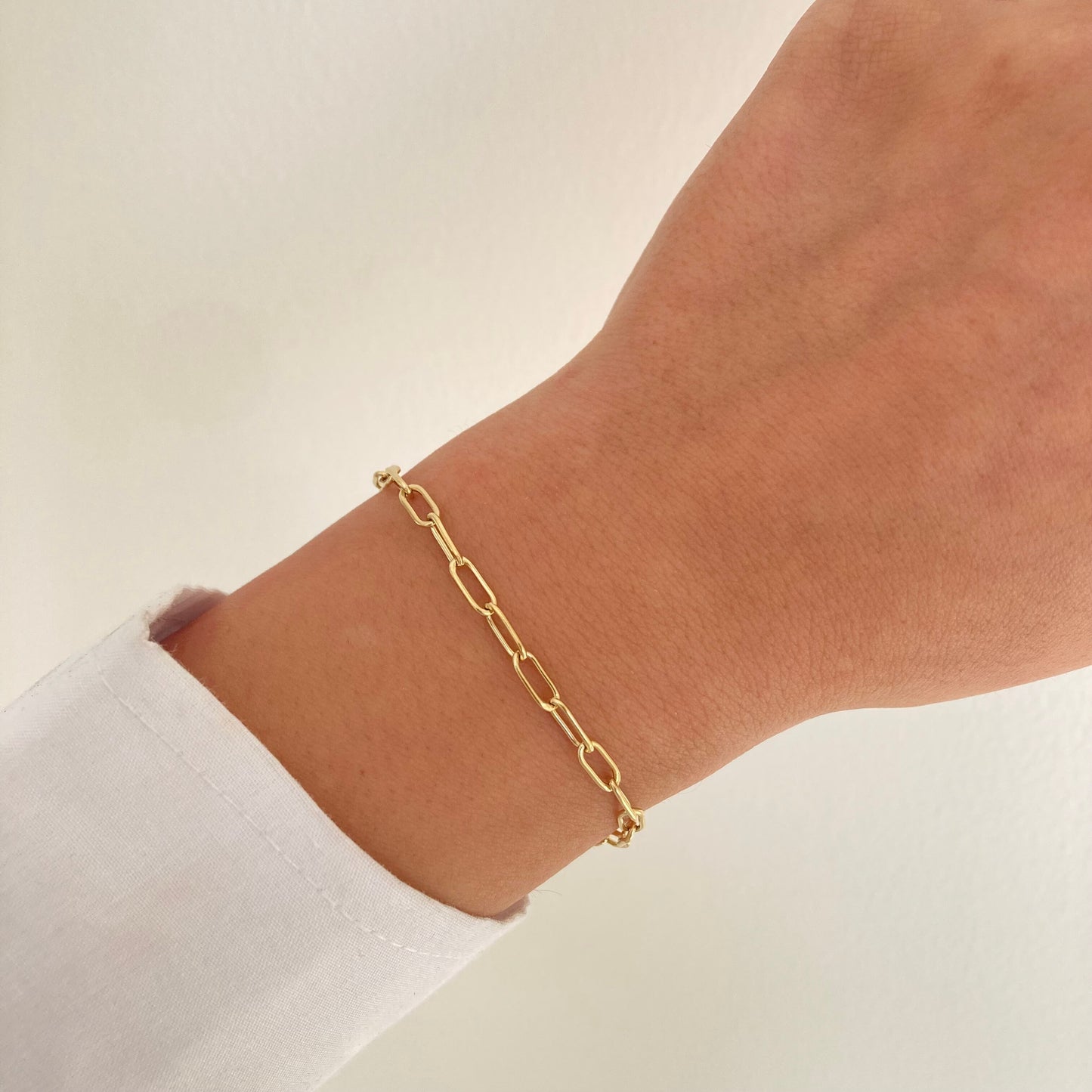 Paperclip Bracelet Gold