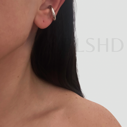Bold Silver Ear Cuff