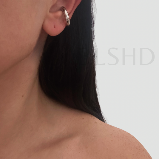 Bold Silver Ear Cuff