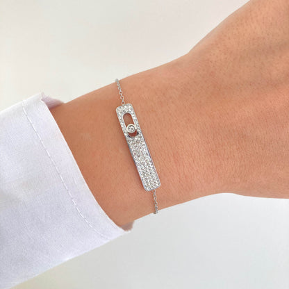 Zircon Bracelet Silver