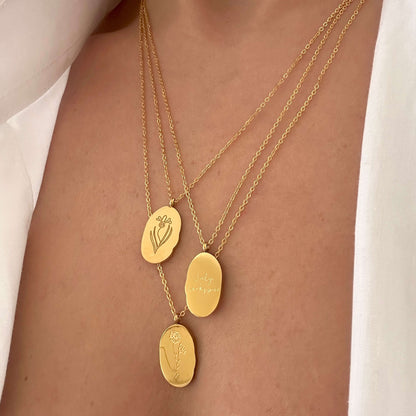 Birth Flower Necklace