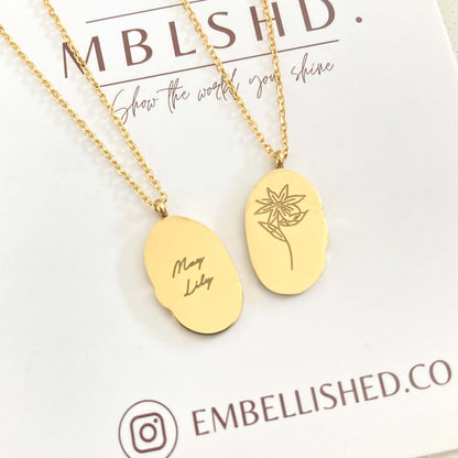 Birth Flower Necklace