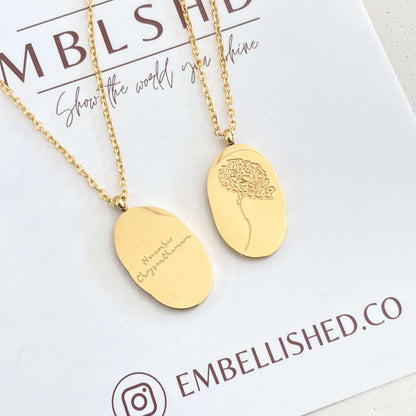 Birth Flower Necklace