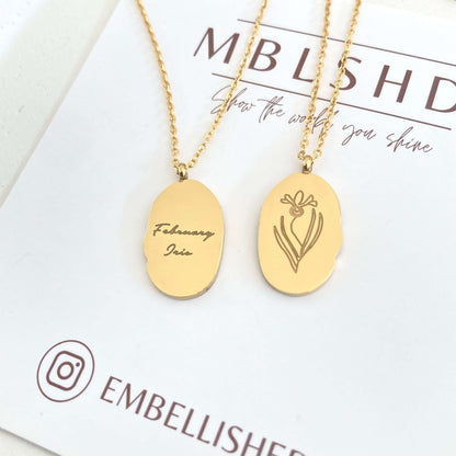 Birth Flower Necklace