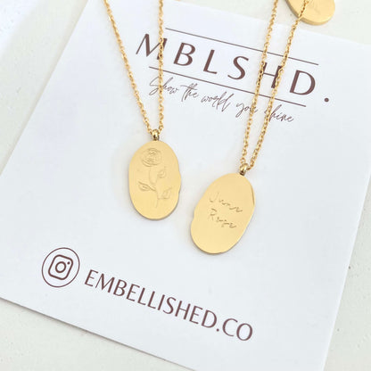 Birth Flower Necklace