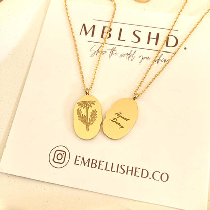 Birth Flower Necklace