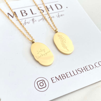 Birth Flower Necklace