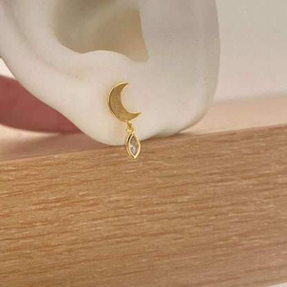 Moon and Star 3 Earrings