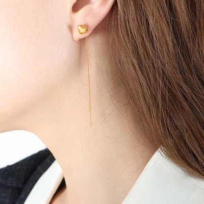 Heart Long Earrings
