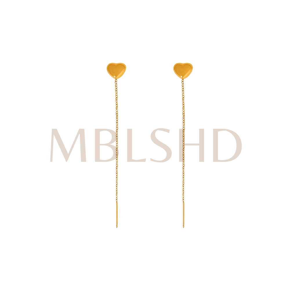 Heart Long Earrings