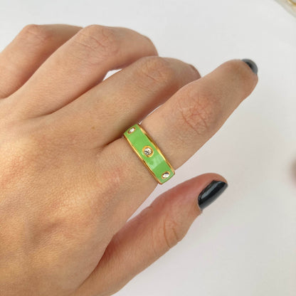 Waterproof Enamel Ring