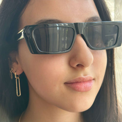 Square Embellished Sunglasses