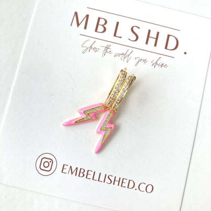 Lighting bolt earrings