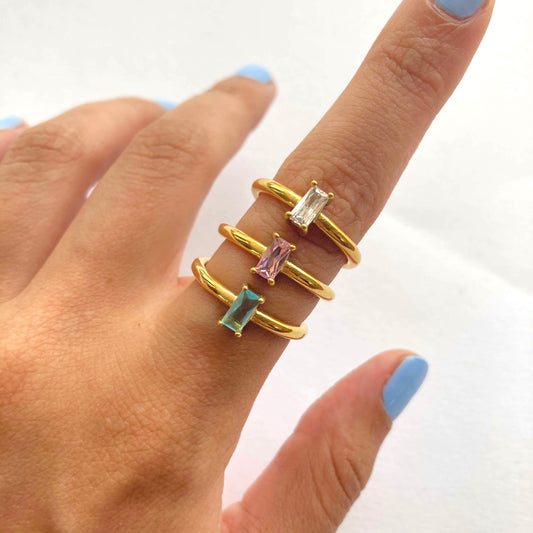 Rectangle Wedding Ring