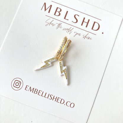 Lighting bolt earrings