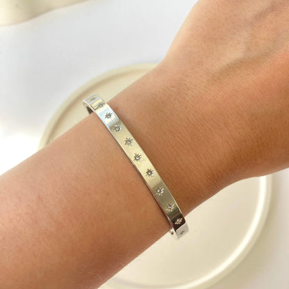 Small Stars Bangle -Silver-