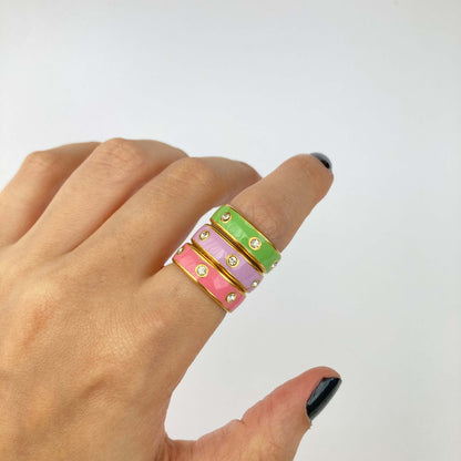 Waterproof Enamel Ring