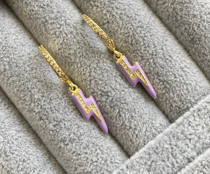 Lighting bolt earrings