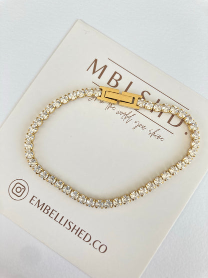 White Tennis Bracelet